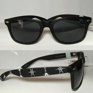 Black Wayfarer Geometric Sunglasses